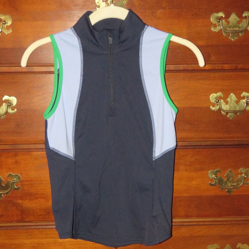 MPG Navy Blue 1/4 Zip Tennis Golf Pickleball Tank XS